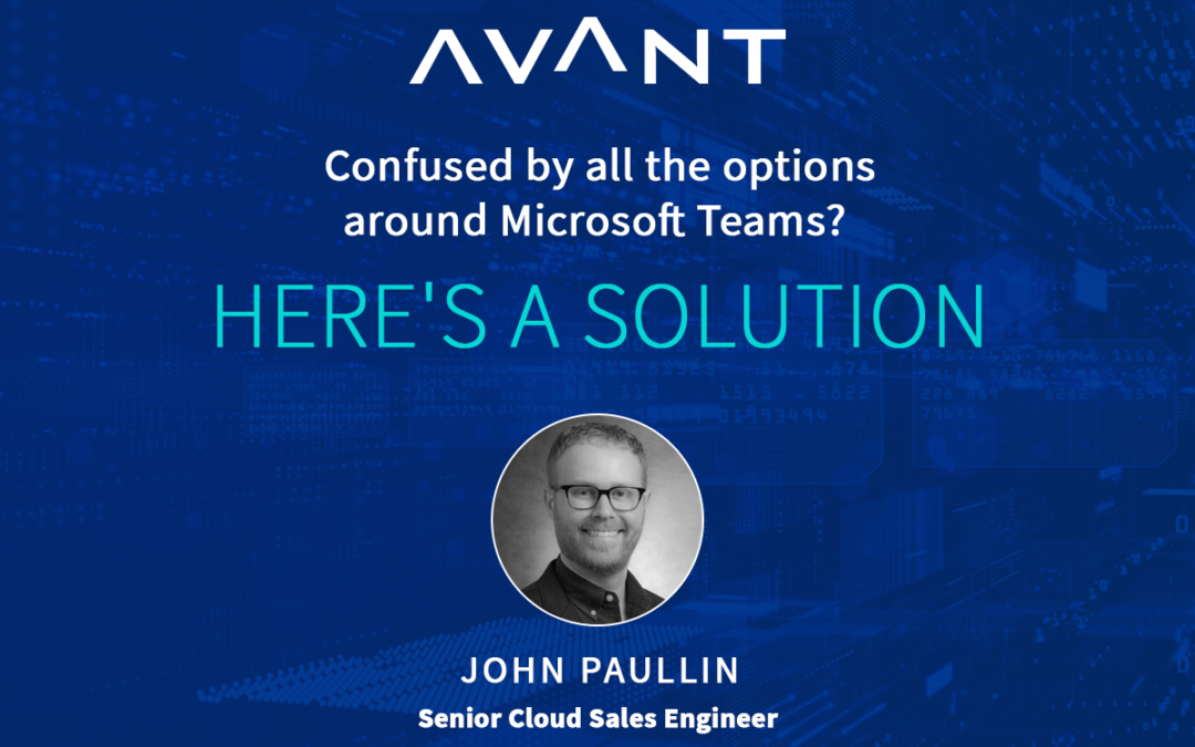 Confused by all the options around Microsoft Teams? Here’s a solution…
