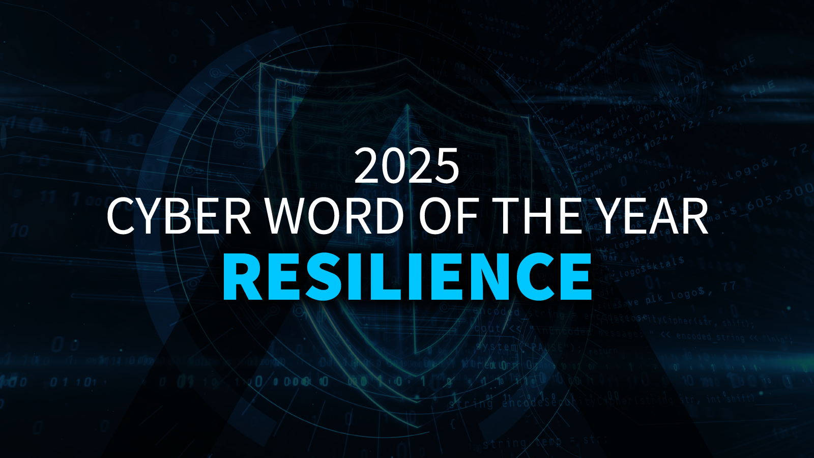 2025 Cybersecurity word of the year blog graphic